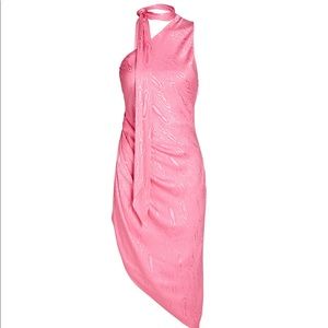Ronny Kobo Pink Asymmetrical Dress
